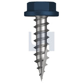 Hobsons - #10-12 x 20 Deep Ocean (Storm Blue) -Cl4 As3566 Type 17 Flanged Hex | Q519-Do (Pack Of 1000)